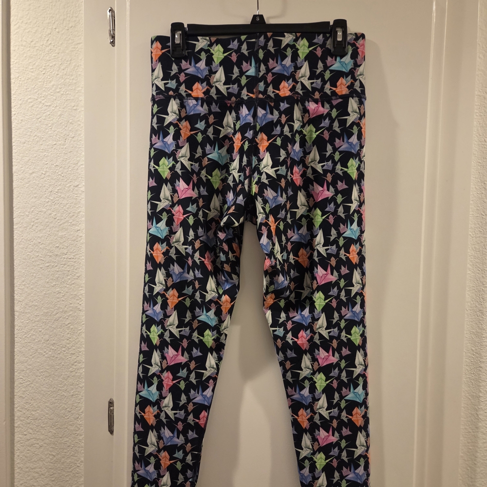 Terez Multicolor Origami Print Leggings